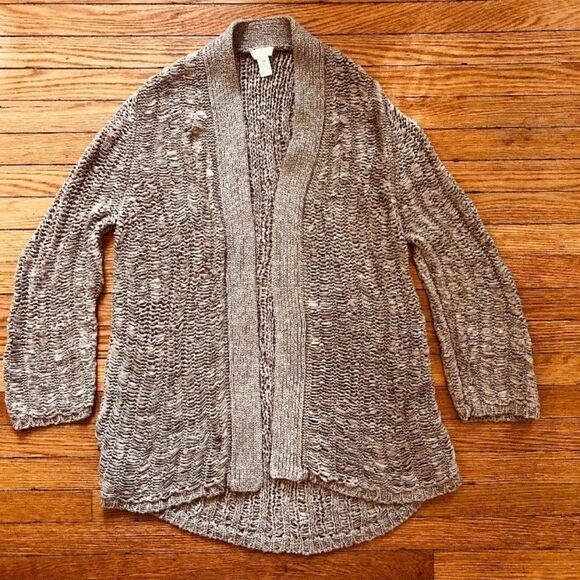 Chicos Womens Cardigan Chunky Knit Travel Size 2 - Picture 3 of 8